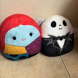 Squishmallows Red and White Halloween Plush Set